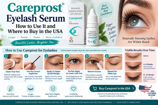 Careprost Eyelash Serum: How to Use It and Where to Buy in the USA