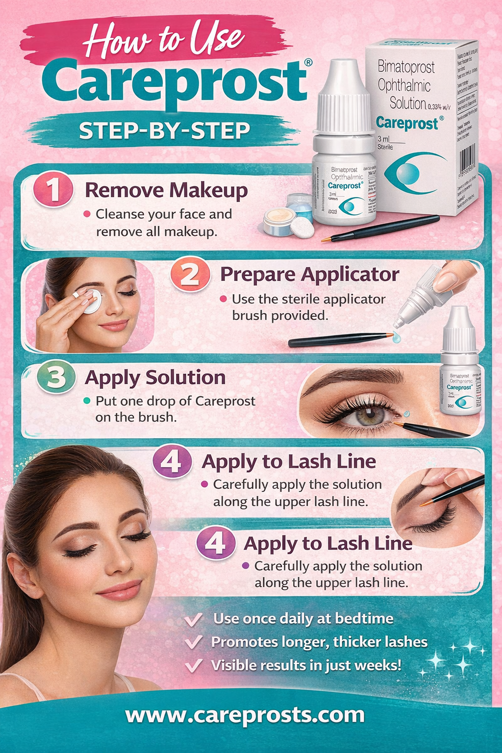 How to Use Careprost for Eyelash Growth (Step-by-Step Guide)
